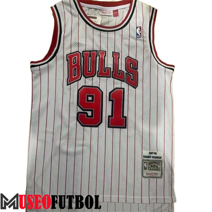 Camiseta Chicago Bulls (RODMAN #91) 2022/23 Blanco