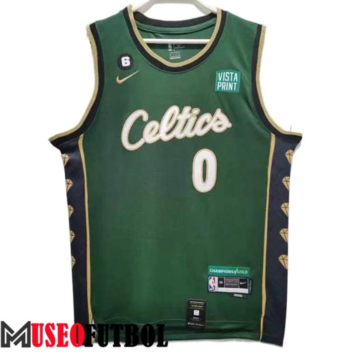 Camiseta Boston Celtics (TATUM #0) 2022/23 Verde