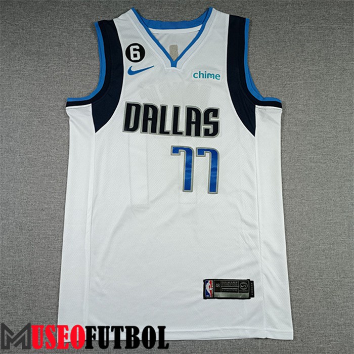 Camiseta Dallas Mavericks(DONCIC #77) 2022/23 Blanco