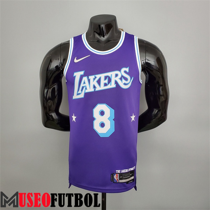 Camiseta Los Angeles Lakers (Bryant #8) Púrpura 75 Aniversario City Edition