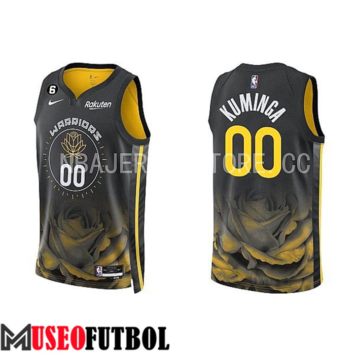 Camiseta Golden State Warriors(KUMINGA #00) 2022/23 Negro/Amarillo