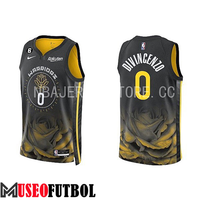 Camiseta Golden State Warriors(DIVINCENZO #0) 2022/23 Negro/Amarillo