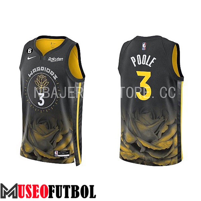 Camiseta Golden State Warriors(POOLE #3) 2022/23 Negro/Amarillo