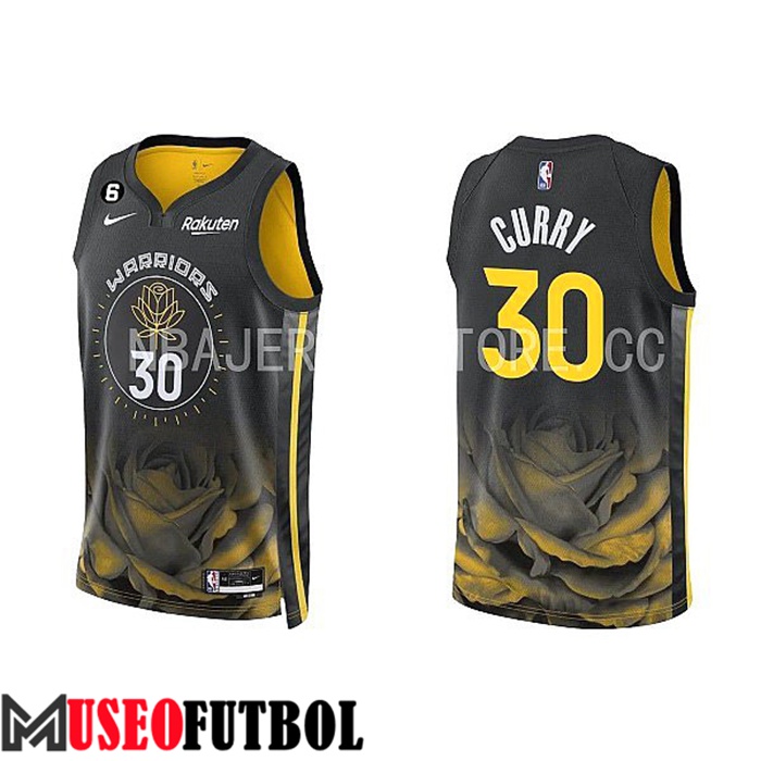 Camiseta Golden State Warriors(CURRY #30) 2022/23 Negro/Amarillo