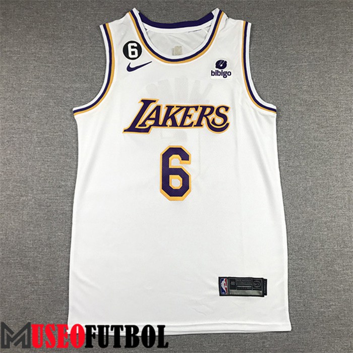 Camiseta Los Angeles Lakers(JAMES #6) 2022/23 Blanco