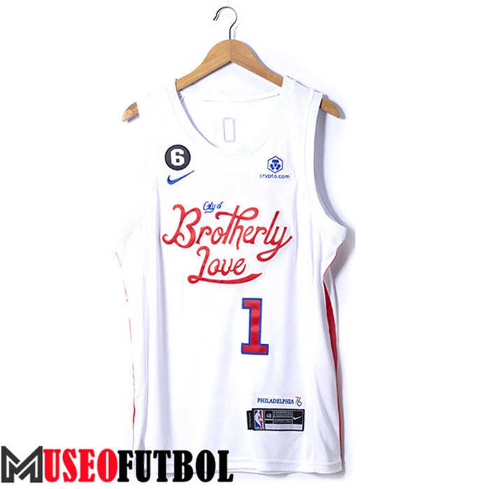 Camiseta Philadelphia 76ers(HARDEN #1) 2022/23 Blanco