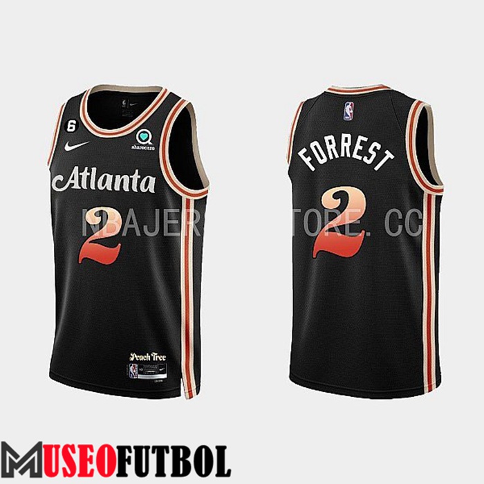 Camiseta Atlanta Hawks (FORREST #2) 2022/23 Negro