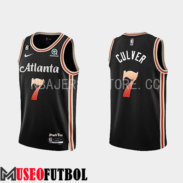 Camiseta Atlanta Hawks (CULVER #7) 2022/23 Negro