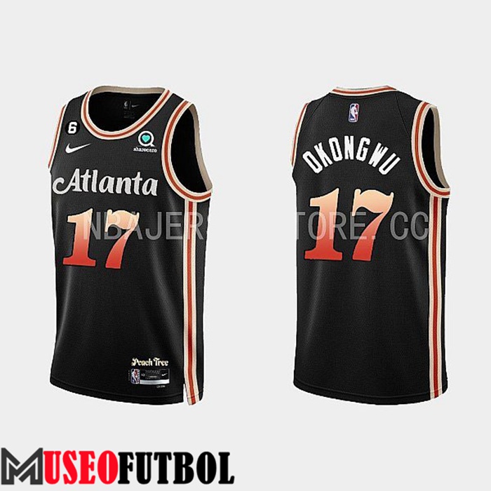 Camiseta Atlanta Hawks (OKONGWU #17) 2022/23 Negro