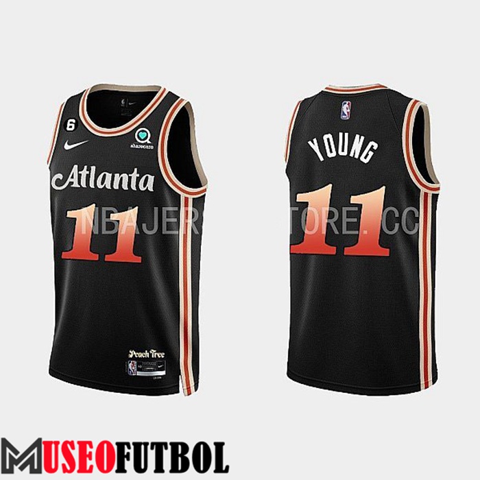 Camiseta Atlanta Hawks (YOUNG #11) 2022/23 Negro