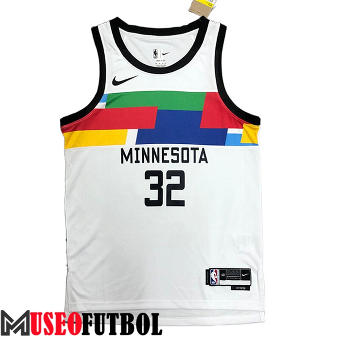 Camiseta Minnesota Timberwolves (TOWNS #32) 2022/23 Blanco