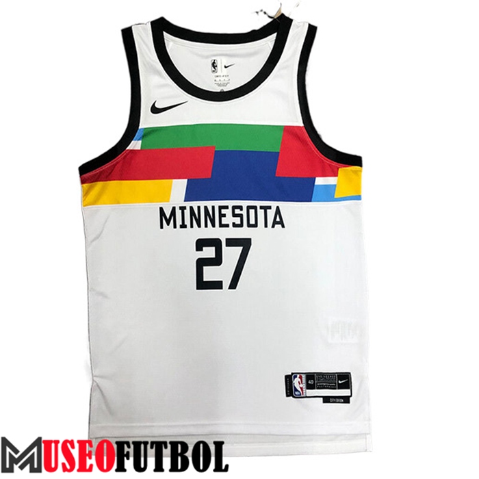 Camiseta Minnesota Timberwolves (GOBERT #27) 2022/23 Blanco