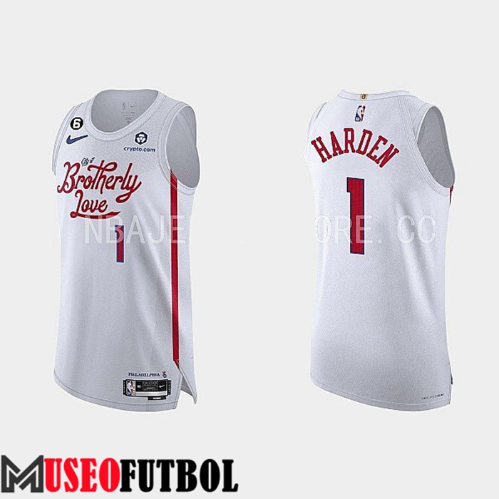 Camiseta Philadelphia 76ers (HARDEN #1) 2022/23 Blanco