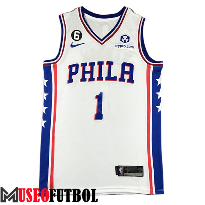 Camiseta Philadelphia 76ers (HARDEN #1) 2022/23 Blanco