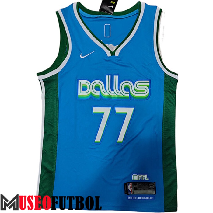 Camiseta Dallas Mavericks (DONČIĆ #77) 2022/23 Azul