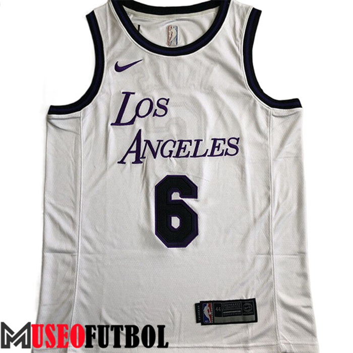 Camiseta Los Angeles Lakers (JAMES #6) 2022/23 Blanco