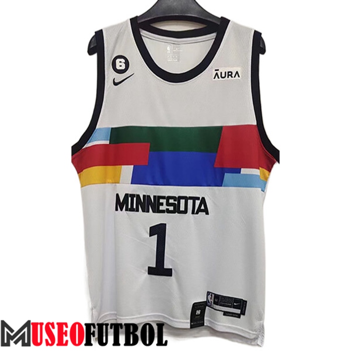 Camiseta Minnesota Timberwolves (EDWARDS #1) 2022/23 Rojo