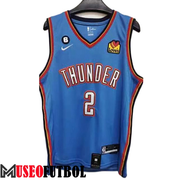 Camiseta Oklahoma City Thunder (GILGEOUS-ALEXANDER #2) 2022/23 Rojo