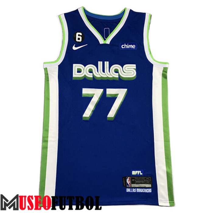 Camiseta Dallas Mavericks (DONČIĆ #77) 2022/23 Azul