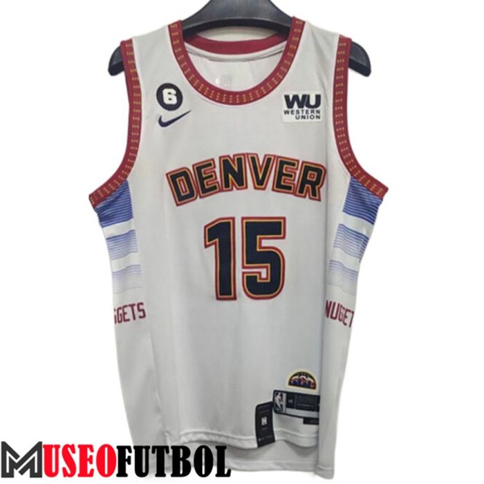 Camiseta Denver Nuggets (JOKIC #15) 2022/23 Blanco