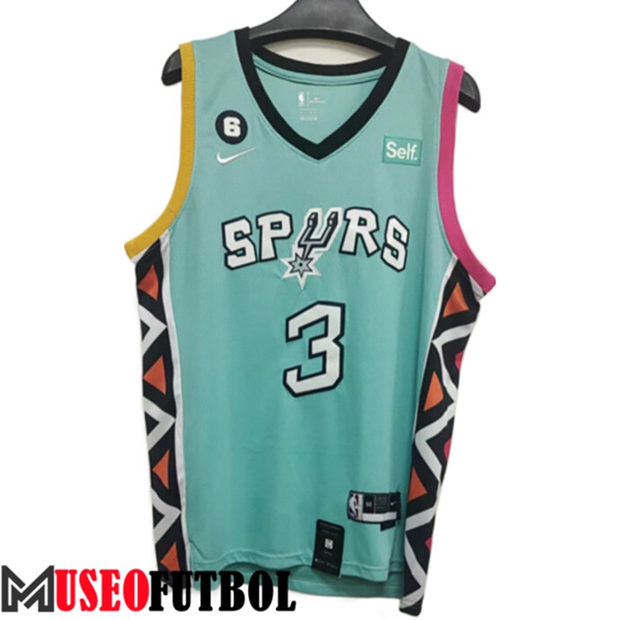 Camiseta San Antonio Spurs (JOHNSON #3) 2022/23 Verde