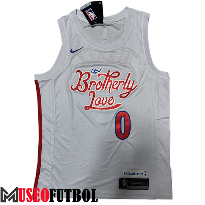 Camiseta Philadelphia 76ers (MAXEY #0) 2022/23 Blanco