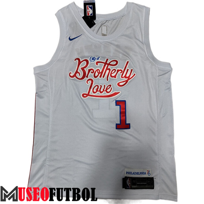 Camiseta Philadelphia 76ers (HARDEN #1) 2022/23 Blanco