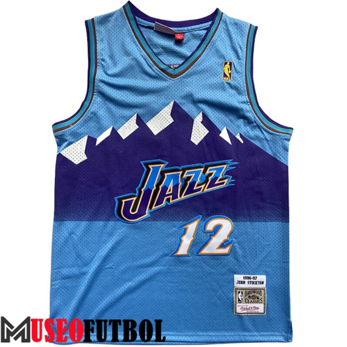 Camiseta Utah Jazz (STOCKTON #12) 2022/23 Azul Claro