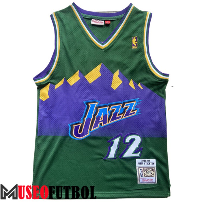 Camiseta Utah Jazz (STOCKTON #12) 2022/23 Verde