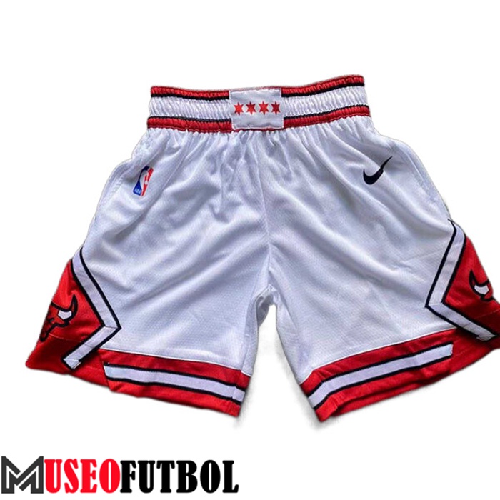 Cortos NBA Chicago Bulls Blanco