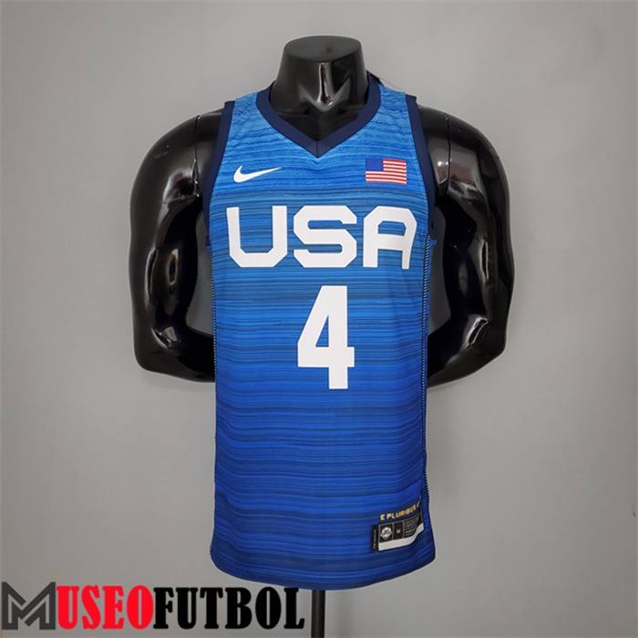 Camiseta Jeux Olympiques (Beal #4) USA Team 2021 Azul