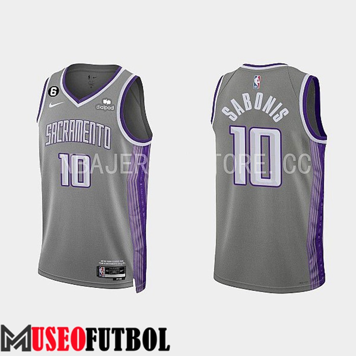 Camiseta Sacramento Kings (SABONIS #10) 2022/23 Gris