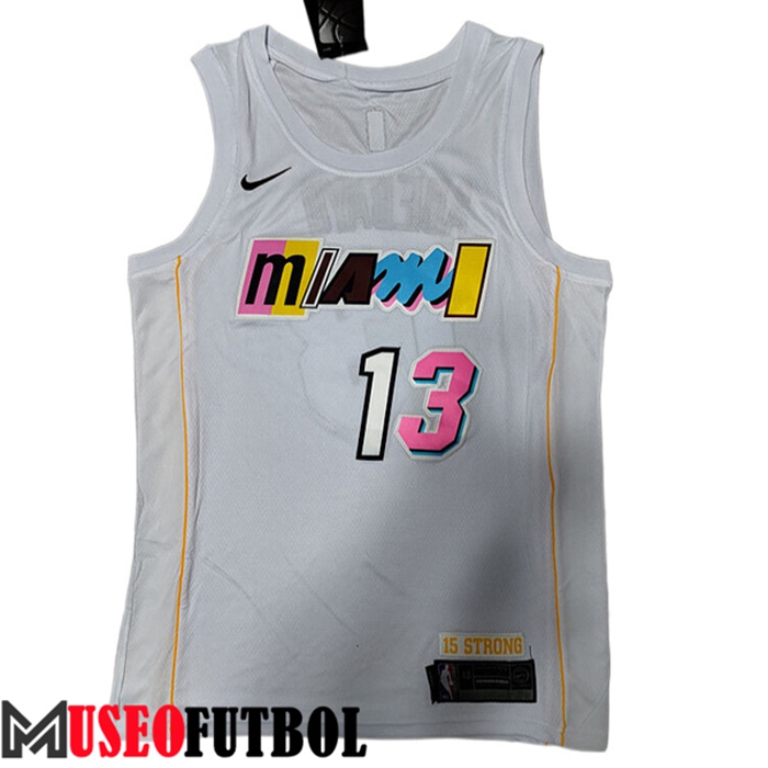 Camiseta Miami Heat (ADEBAYO #13) 2022/23 Blanco