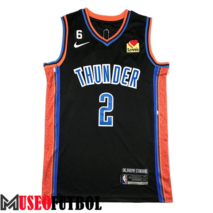 Camiseta Oklahoma City Thunder (GILGEOUS-ALEXANDER #2) 2022/23 Negro