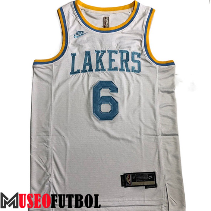 Camiseta Los Angeles Lakers (JAMES #6) 2022/23 Blanco