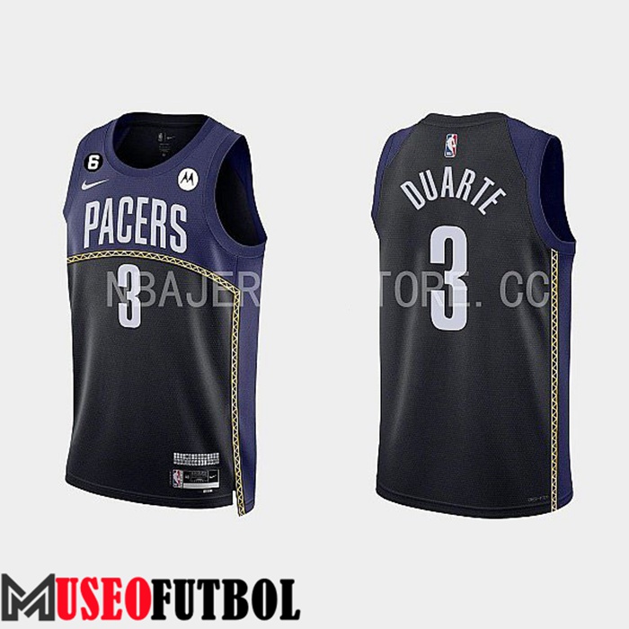 Camiseta Indiana Pacers (DUARTE #3) 2022/23 Negro/Azul