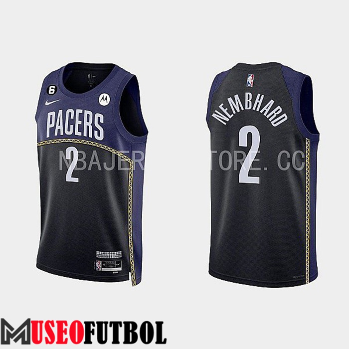 Camiseta Indiana Pacers (NEMBHARD #2) 2022/23 Negro/Azul