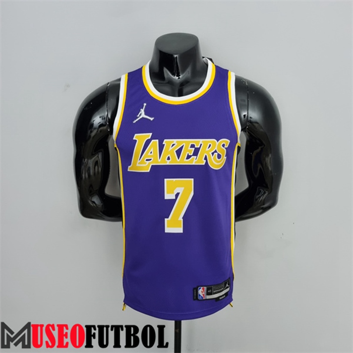 Camiseta Los Angeles Lakers (Anthony #7) Púrpura 75 Aniversario