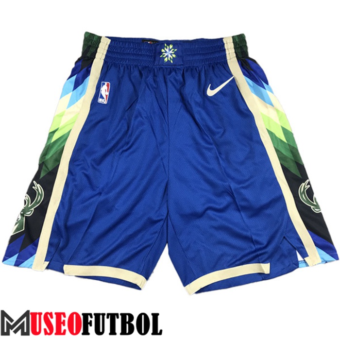 Cortos NBA Milwaukee Bucks Azul