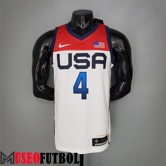 Camiseta Jeux Olympiques (Beal #4) USA Team 2021 Blanco