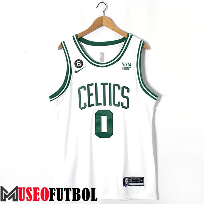 Camiseta Boston Celtics (TATUM #0) 2022/23 Blanco