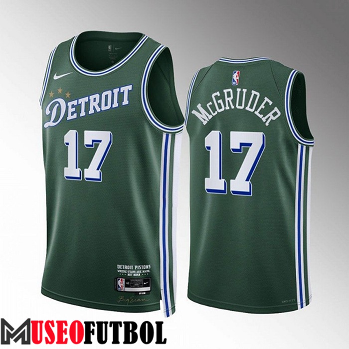 Camiseta Detroit Pistons (McGRUDER #17) 2022/23 Verde