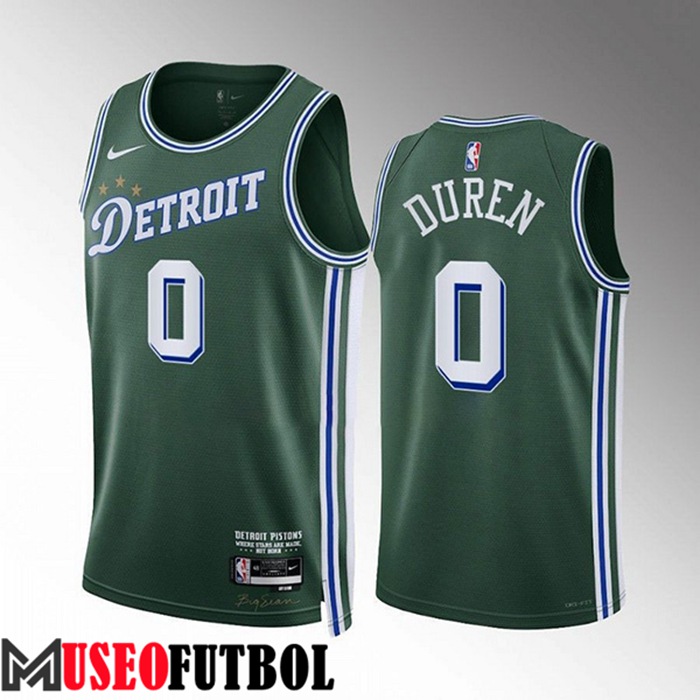 Camiseta Detroit Pistons (DUREN #0) 2022/23 Verde