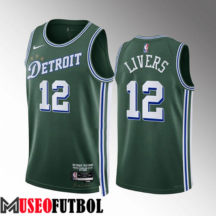 Camiseta Detroit Pistons (LIVERS #12) 2022/23 Verde