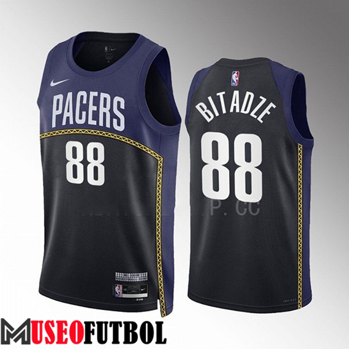 Camiseta Indiana Pacers (BITADZE #88) 2022/23 Negro/Azul