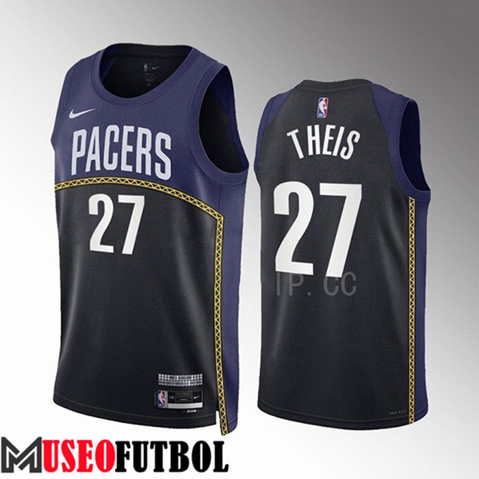 Camiseta Indiana Pacers (THEIS #27) 2022/23 Negro/Azul