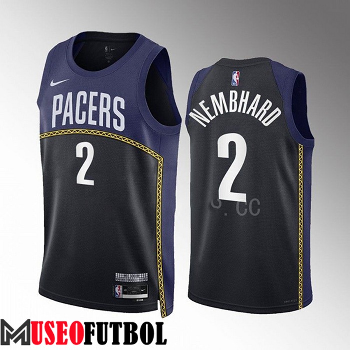 Camiseta Indiana Pacers (NEMBHARD #2) 2022/23 Negro/Azul