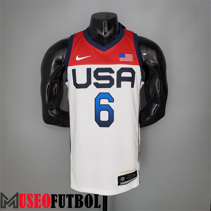 Camiseta Jeux Olympiques (Lillard #6) USA Team 2021 Azul