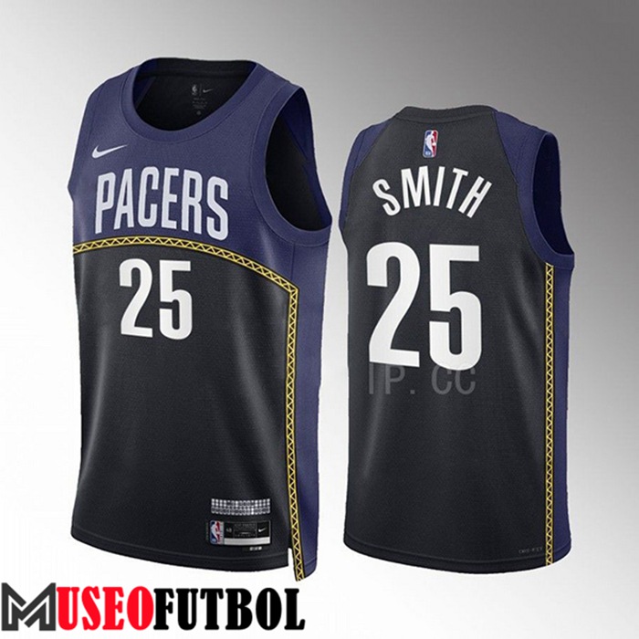 Camiseta Indiana Pacers (SMITH #25) 2022/23 Negro/Azul