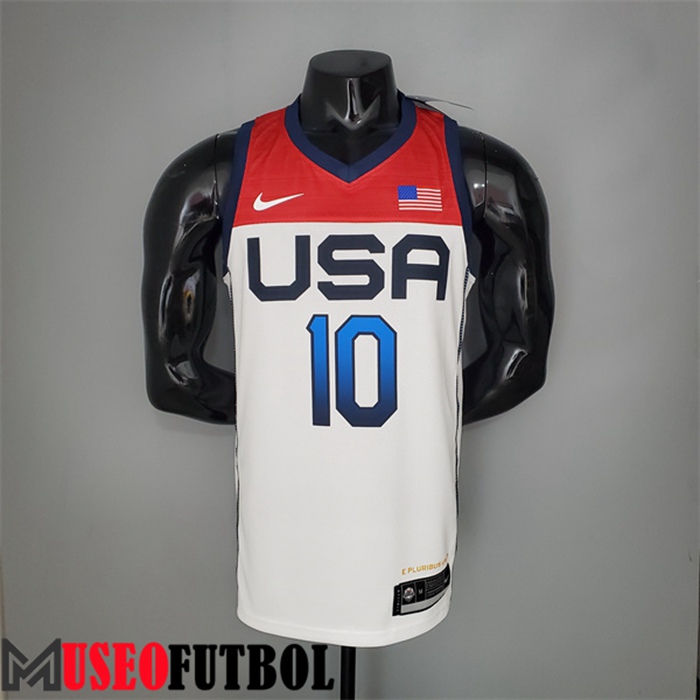 Camiseta Jeux Olympiques (Tatum #10) USA Team 2021 Blanco